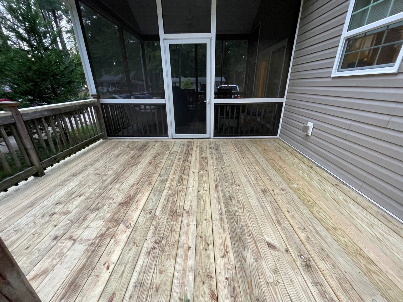 Deck after board replacement