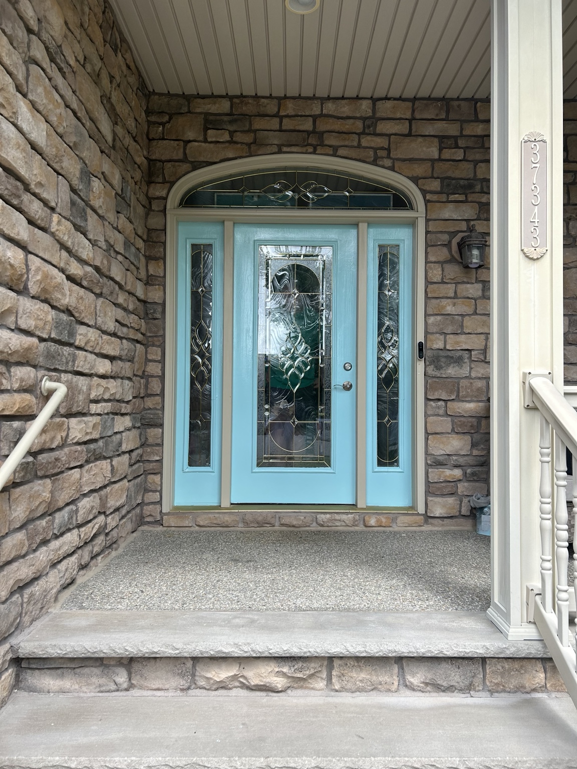 Front door after paint refresh