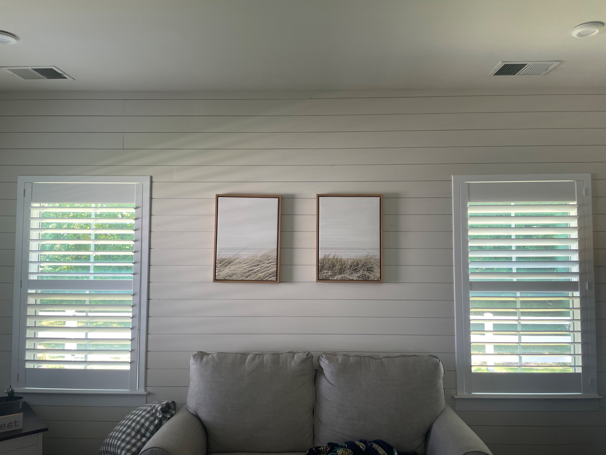 Shiplap wall finished